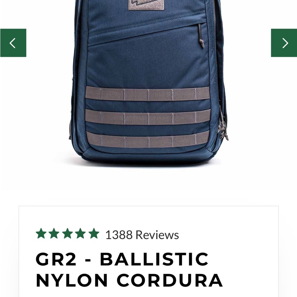 GR2 Ballistic Nylon Backpack - Navy